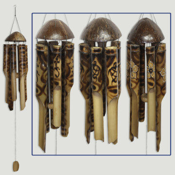 Mobile bamboo coconut tubes 40cm 50cm assorted models