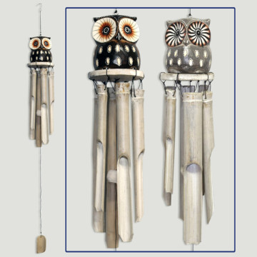 Owl bamboo mobile tube .30cm 45cm assorted colors