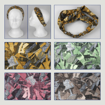 Hook 02. Silk effect polyester bandana and double knot.