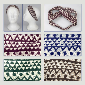 Gancho 05. Bandana poliéster efecto seda y doble nudo. 