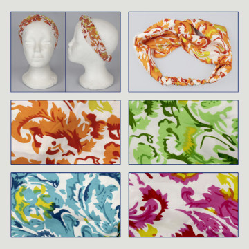 Gancho 06. Bandana poliéster efecto seda y doble nudo. 