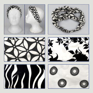 Hook 07. Silk effect polyester bandana and double knot.
