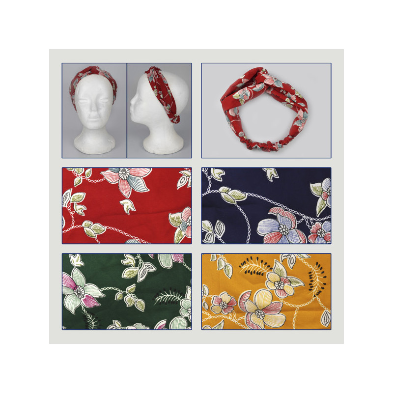Crochet 08. Bandana en polyester effet soie et double noeud. Crochet 08. Bandana en polyester effet soie et double noeud.