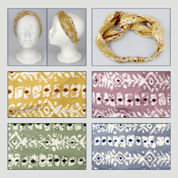 Hook 15. Silk effect polyester bandana and double knot.