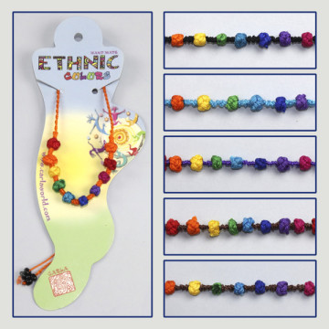 HOOK 65. Thread anklet. Assorted models