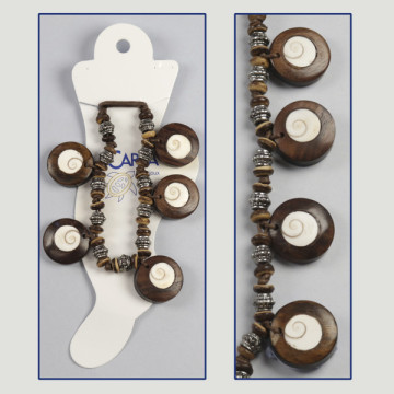 HOOK 80. Beaded anklet. Assorted models