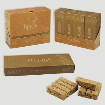 PACK Ispalla incense tablets. Palo Santo and Jasmine.
