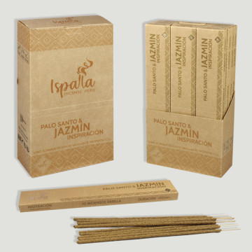 PACK Varillas incienso Ispalla. Palo Santo y Jazmín. 