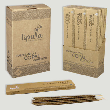 PACK Varillas incienso Ispalla. Palo Santo y Copal. 