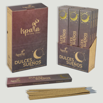 PACK Varillas incienso Ispalla. Palo Santo. DULCES SUEÑOS. 