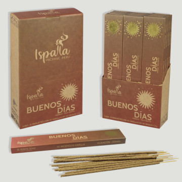 PACK Varillas incienso Ispalla. Palo Santo. BUENOS DÍAS. 