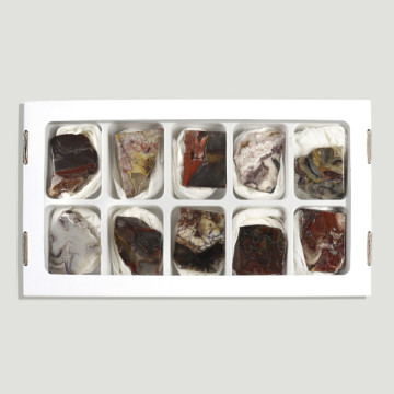 Lazo-Loco Agate Sheet free form. 3-4.5cm.