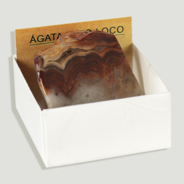 4x4 Box - Crazy Loop Agate - Mexico.