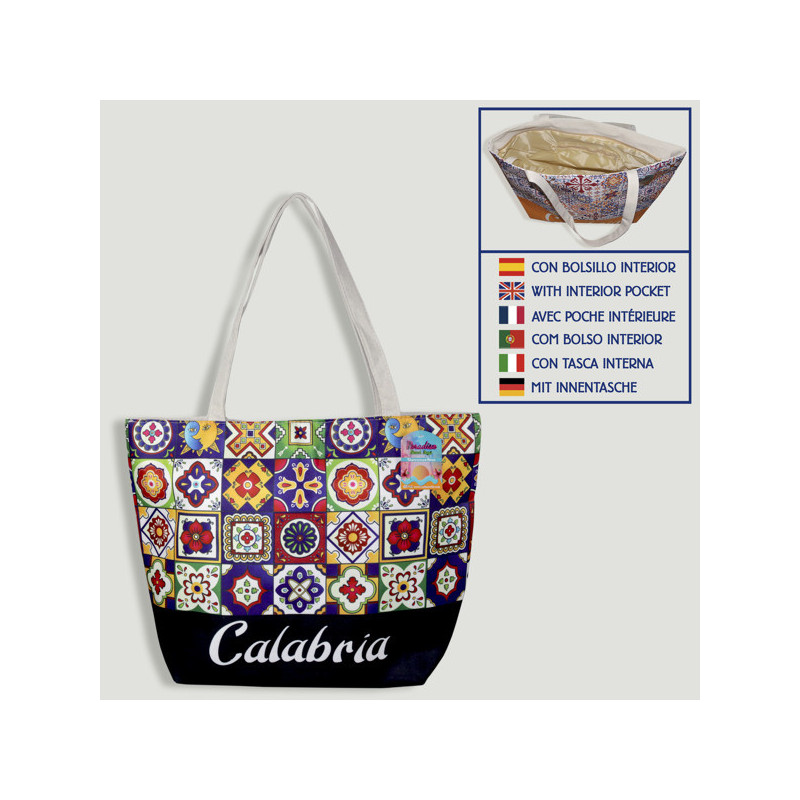 Bolso de playa. Asa cuerda. Calabria 02. 50cm Bolso de playa. Asa cuerda. Calabria 02. 50cm