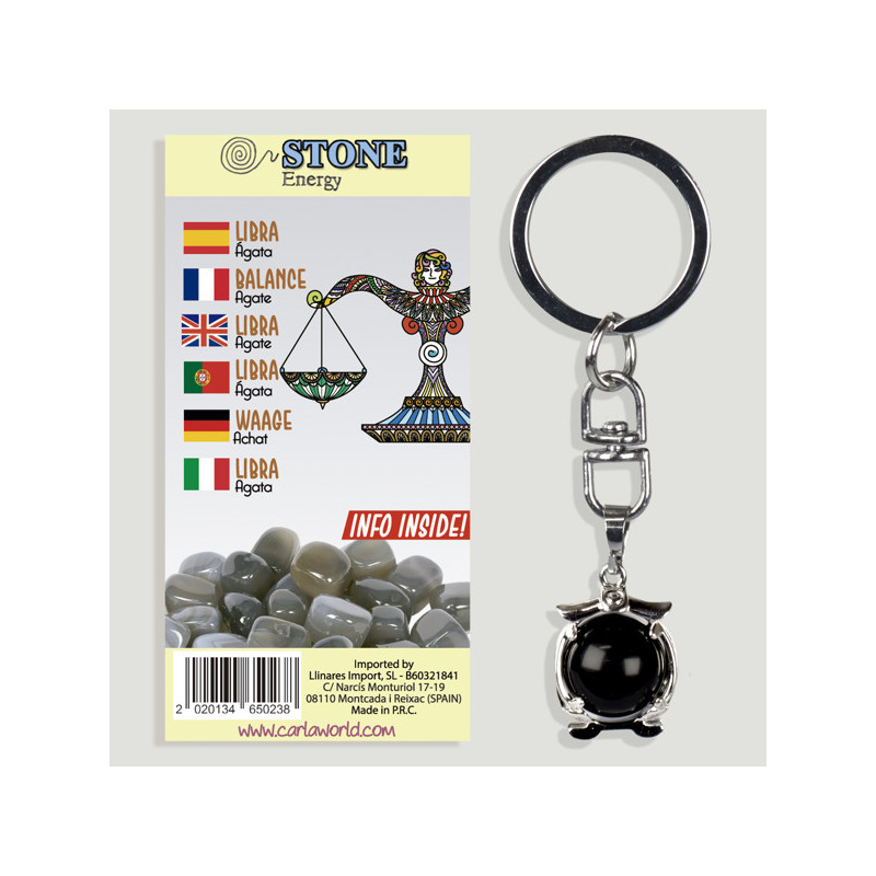 Hook 119. Silverplated key ring. Libra Horoscope. Agate Hook 119. Silverplated key ring. Libra Horoscope. Agate