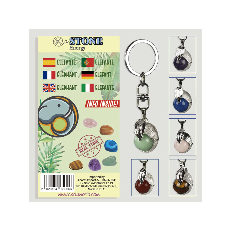 Hook 125. Silverplated key ring. Elephant Amulet. Assorted minerals Hook 125. Silverplated key ring. Elephant Amulet. Assorted minerals