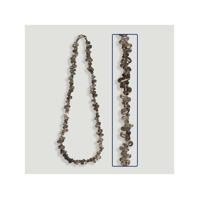 Collar Cuarzo Ahumado gota. 40cm aprox. Collar Cuarzo Ahumado gota. 40cm aprox.