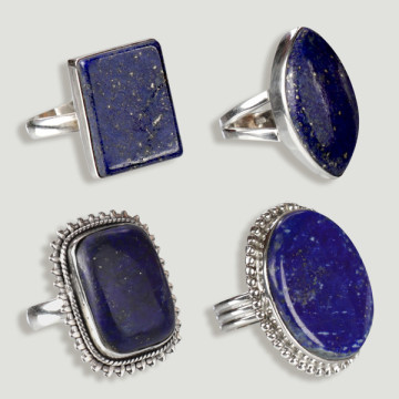 Open Silver ring. Lapislazuli. From 5.5 to 8gr. (PRICE PER GRAM)