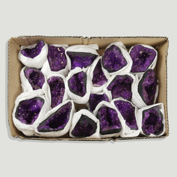 Geode/Druse Tray. Purple. 39x24 cm