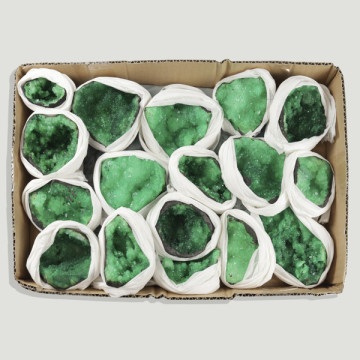 Bandeja Geoda/Drusa. Verde. 33x24 cm