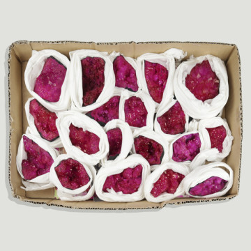 Bandeja Geoda/Drusa. Rosa. 39x24 cm