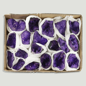Plateau géode/drusa. Mauve. 39x24cm