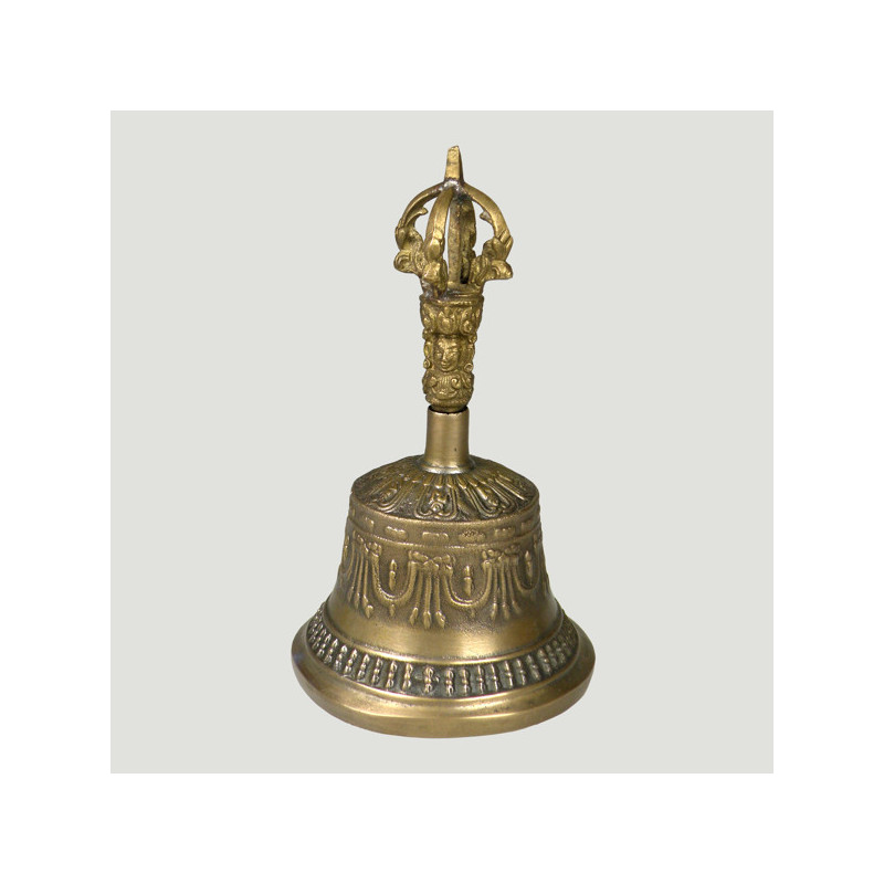 Tibetan brass table bell. 16cm Tibetan brass table bell. 16cm