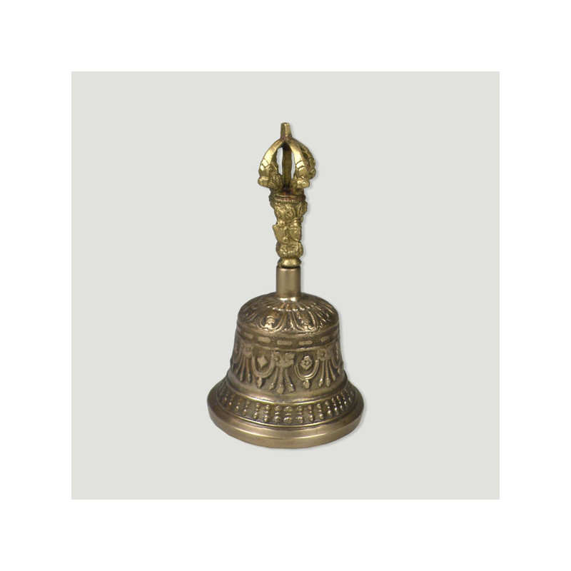 Tibetan brass table bell. 10cm Tibetan brass table bell. 10cm