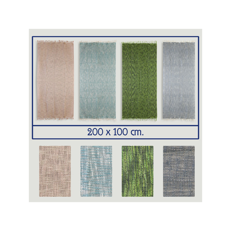 Couverture en coton. Couleurs assorties. 200x100cm Couverture en coton. Couleurs assorties. 200x100cm