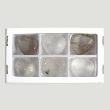 Madagascar Crystal Quartz Heart. 6-7cm.