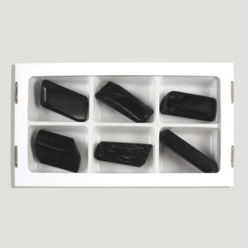 Freeform polished black tourmaline. 6-7cm,