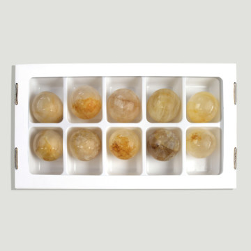 Citrine Quartz Ball. 38-42mm approx.