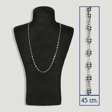 SILVER chain. Model 35. 45cm