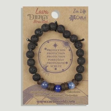 SUBSTITUIÇÃO. LavaEnergia. Proteção. Pulseira Lava com Calcedónia