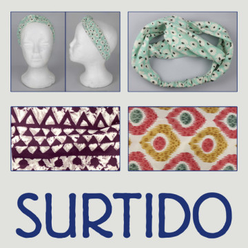 Gancho 03. Bandana poliéster efecto seda y doble nudo.