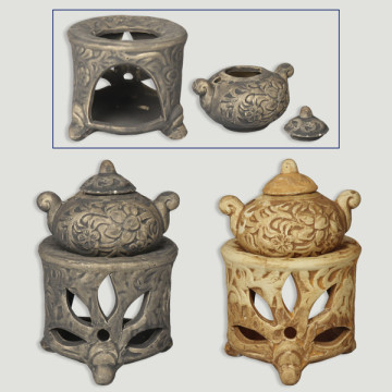 Ceramic burner. Teapot assorted models. 8X12cm.