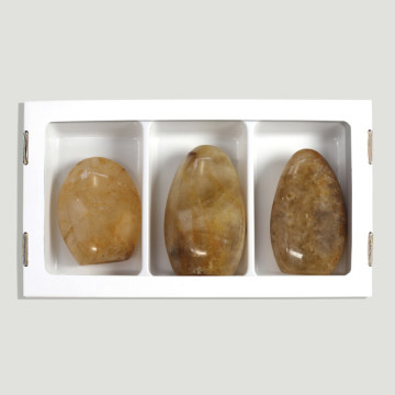 Citrine Quartz Sculptures. 9-10cm approx. (H3)