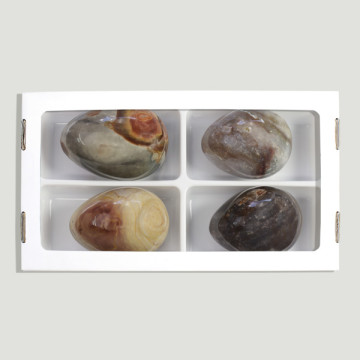 Assorted Mineral Eggs. 8-9cm approx. (H4)