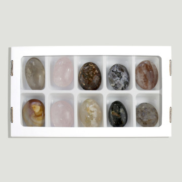 Rolled (Galet). Assorted Mineral. 3-4.5cm approx. (H10)