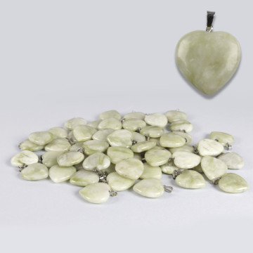 I “LOVE” CITY. Colgante Corazón. Jade. 22mm