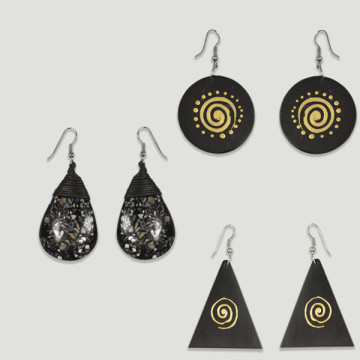 REPOSICIÓN. Pendientes Nácar SILVERPLATED. Surtidos