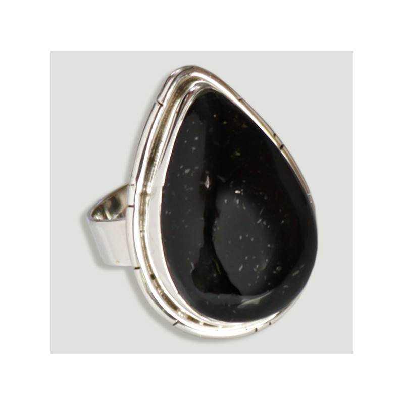 Anillo Plata Ajustable TURMALINA NEGRA (PRECIO POR GRAMO) Anillo Plata Ajustable TURMALINA NEGRA (PRECIO POR GRAMO)