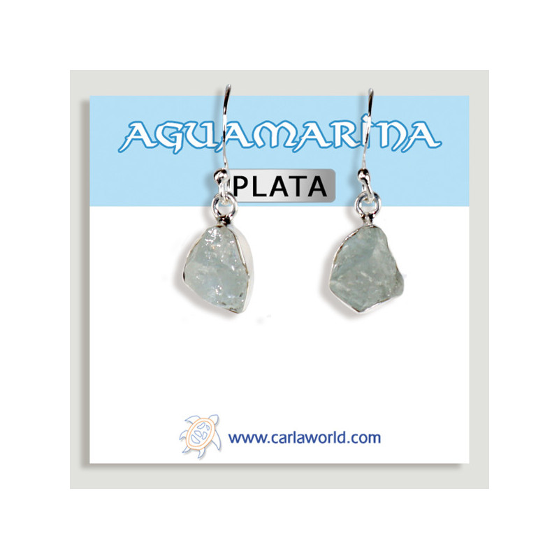 Pendientes PLATA. Drusa. Aguamarina Pendientes PLATA. Drusa. Aguamarina