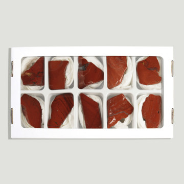 Free-form red Jasper plate. 3-4.5cm approx.