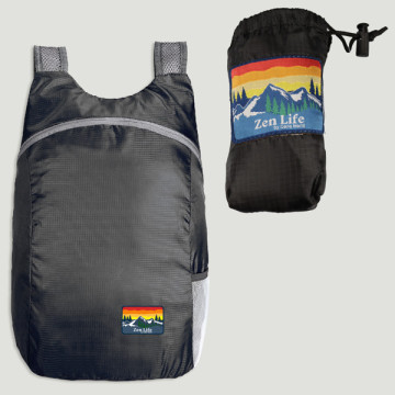 Gancho 08. Mochila. 30x40x11cm. Negro. Modelo impermeable