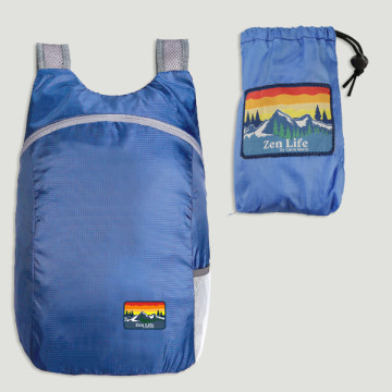 Gancho 14. Mochila. 30x40x11cm. Azul. Modelo impermeable