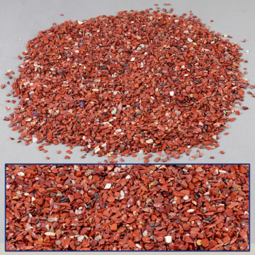 Chip roulée en jaspe rouge - PRIX/KG