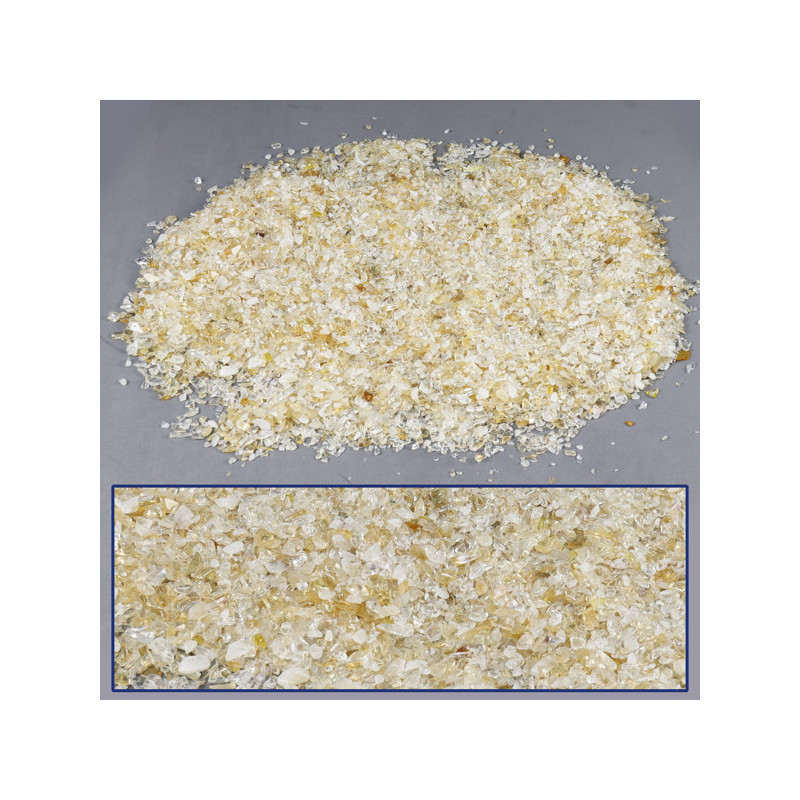 Chip Rolado de Quartzo Citrino - PREÇO/KG Chip Rolado de Quartzo Citrino - PREÇO/KG
