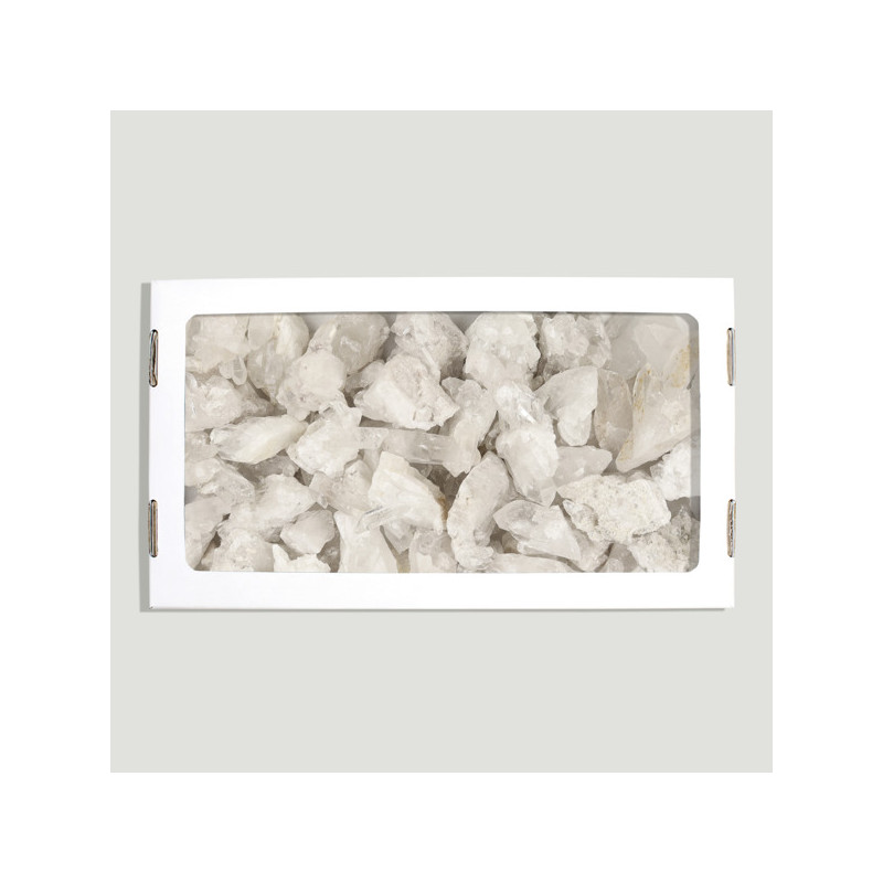Crystal Quartz Druse Box. Cal.B 1.5Kg 26x14 cm Crystal Quartz Druse Box. Cal.B 1.5Kg 26x14 cm