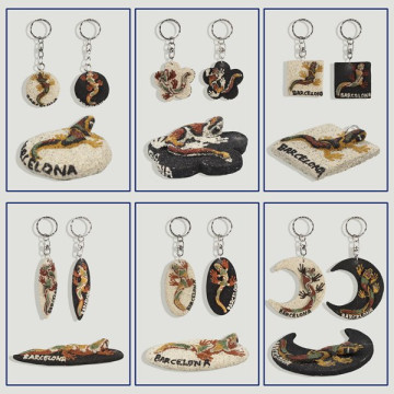 Barcelona sand keychain. Assorted models